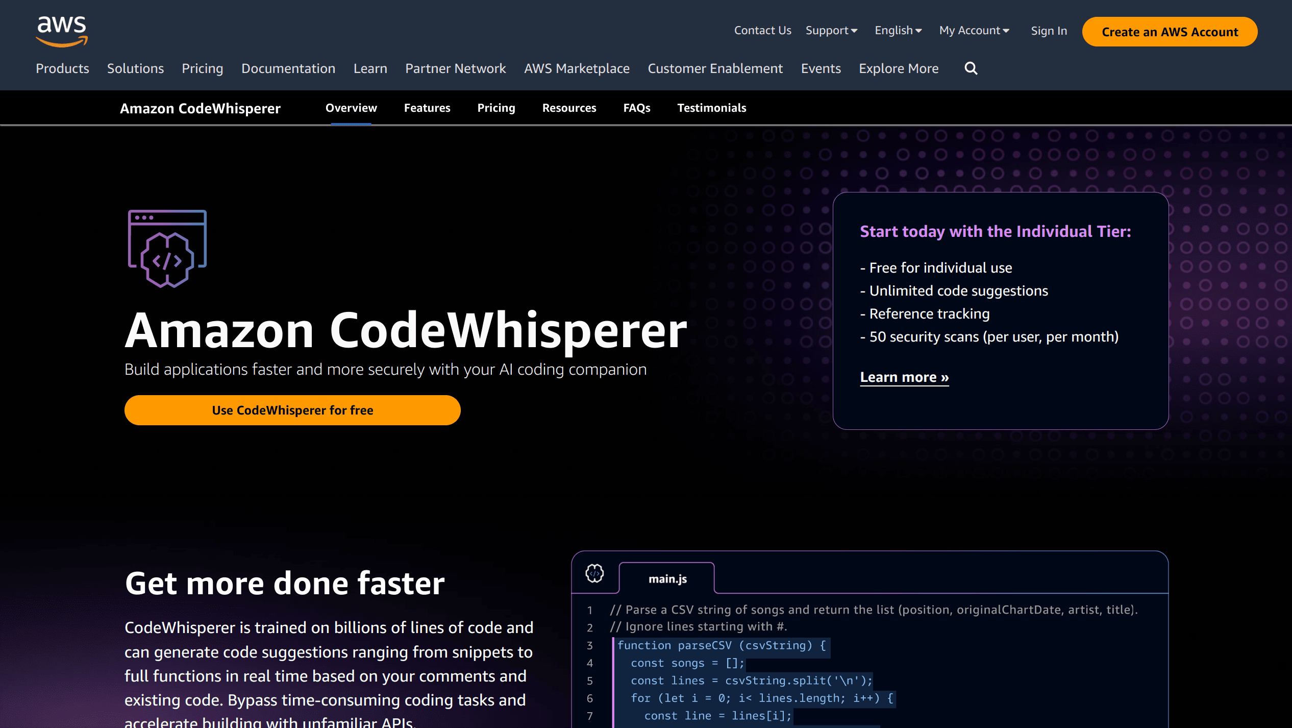 AWS CodeWhisperer